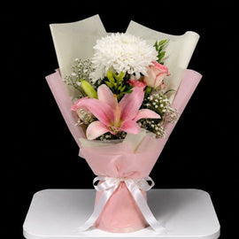 Blush Lily Charm Bouquet