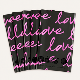 Midnight Pink Love Flower Wrapping Sheets