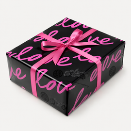 Midnight Pink Love Flower Wrapping Sheets
